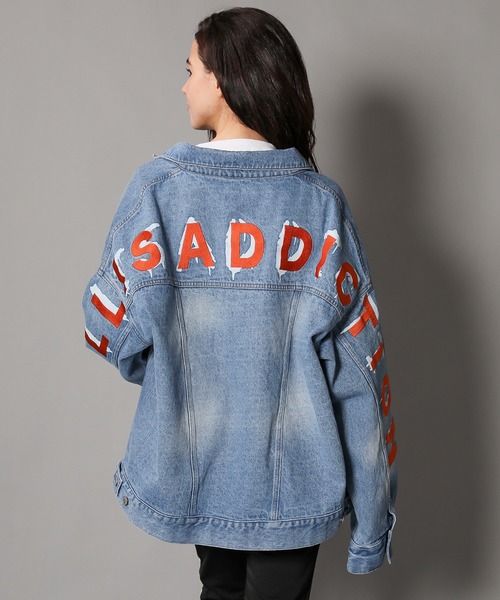 GALLIS ADDICTION（ガリスアディクション）の「GA ビックデニムブルゾン（デニムジャケット・メンズ・ホワイト/オレンジ・S/M/L）」の21枚目の写真