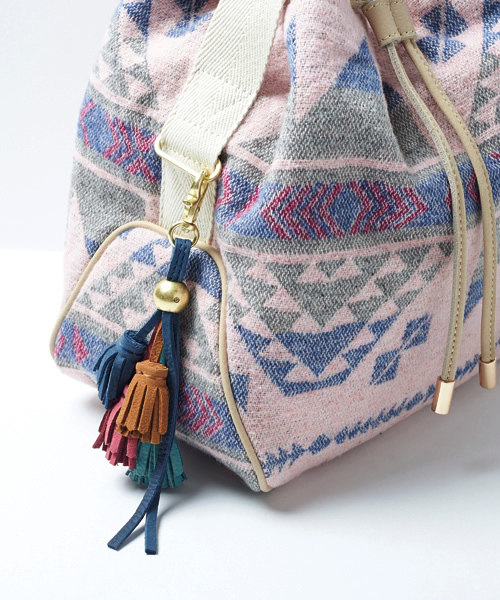 Another Edition（アナザーエディション）の「ae NTV SHLD（ショルダーバッグ・レディース・ネイビー/ライトピンク・ﾌﾘ-）」の9枚目の写真