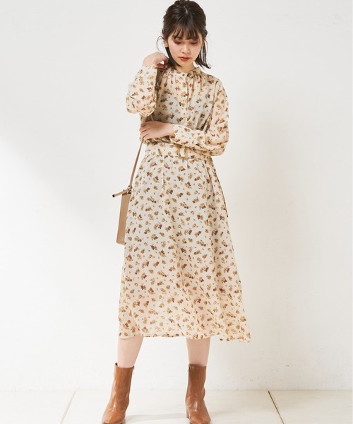 natural couture(ナチュラルクチュール)の「【WEB限定カラー有り】2WAYきれいめワンピース(ワンピース・レディース・モカ/ベージュ/ミント/その他1/その他2/その他3・FREE)」の4枚目の写真