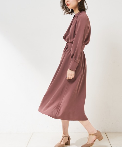natural couture(ナチュラルクチュール)の「【WEB限定カラー有り】2WAYきれいめワンピース(ワンピース・レディース・モカ/ベージュ/ミント/その他1/その他2/その他3・FREE)」の7枚目の写真