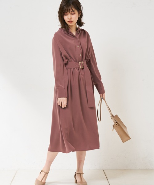 natural couture(ナチュラルクチュール)の「【WEB限定カラー有り】2WAYきれいめワンピース(ワンピース・レディース・モカ/ベージュ/ミント/その他1/その他2/その他3・FREE)」の9枚目の写真