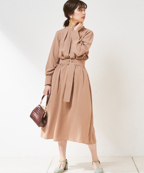 natural couture(ナチュラルクチュール)の「【WEB限定カラー有り】2WAYきれいめワンピース(ワンピース・レディース・モカ/ベージュ/ミント/その他1/その他2/その他3・FREE)」の10枚目の写真