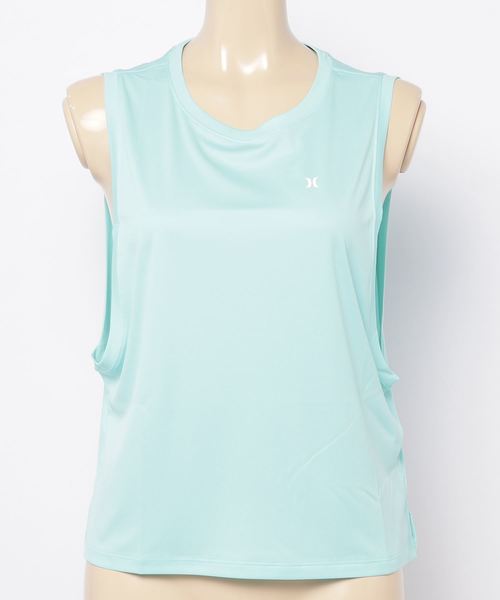 Hurley (ハーレー)の「W QD OAO BIKER SURF TANK / ハーレー レディース タンクトップ クイックドライ UPF50+ アウトドア マリンスポーツ フィットネス ジム ヨガ(タンクトップ・レディース・ホワイト/ブラック/マルチ/ブルー・SMALL/MEDIUM/X-SMALL)」の3枚目の写真