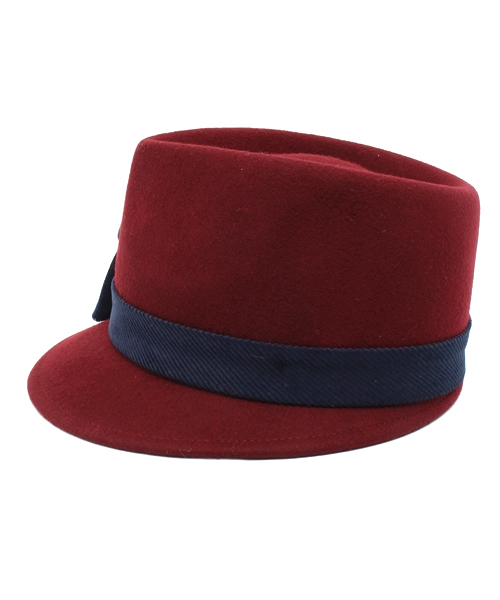 ROSE BUD（ローズバッド）の「(FERRUCCIO VECCHI)#441140/1770 RIBBON FELT HAT（ハット・レディース・ブラック/レッド系その他/ネイビー・ONE SIZE）」の9枚目の写真