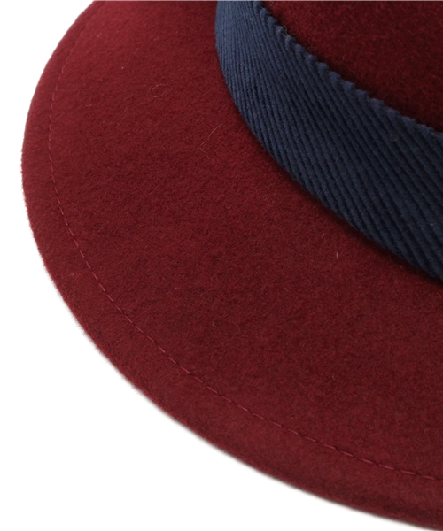 ROSE BUD（ローズバッド）の「(FERRUCCIO VECCHI)#441140/1770 RIBBON FELT HAT（ハット・レディース・ブラック/レッド系その他/ネイビー・ONE SIZE）」の7枚目の写真