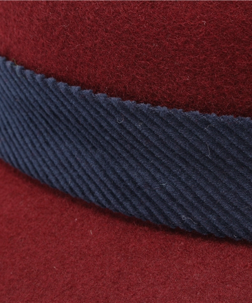ROSE BUD（ローズバッド）の「(FERRUCCIO VECCHI)#441140/1770 RIBBON FELT HAT（ハット・レディース・ブラック/レッド系その他/ネイビー・ONE SIZE）」の5枚目の写真