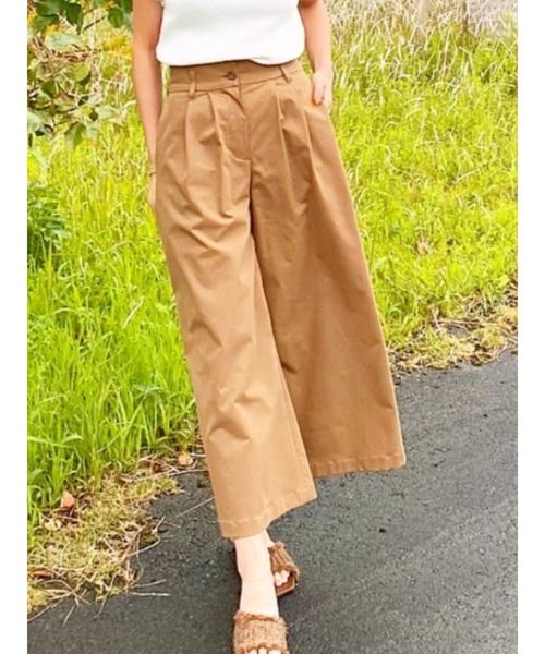 RESEXXY(リゼクシー)の「アシメウエストワイドパンツ(その他パンツ・レディース・ブラウン/ブラック/カーキ・SMALL/MEDIUM)」の1枚目の写真