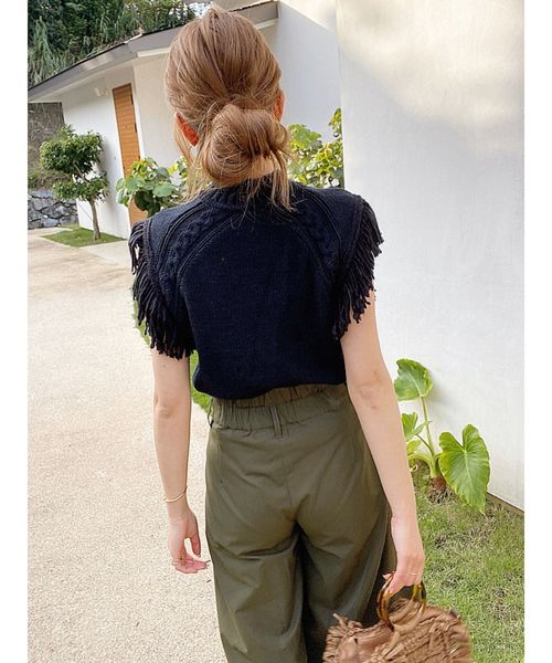 RESEXXY(リゼクシー)の「アシメウエストワイドパンツ(その他パンツ・レディース・ブラウン/ブラック/カーキ・SMALL/MEDIUM)」の17枚目の写真