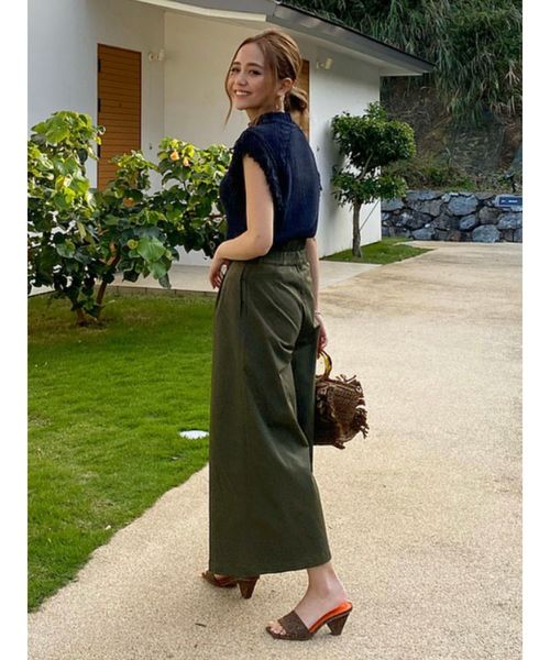 RESEXXY(リゼクシー)の「アシメウエストワイドパンツ(その他パンツ・レディース・ブラウン/ブラック/カーキ・SMALL/MEDIUM)」の15枚目の写真