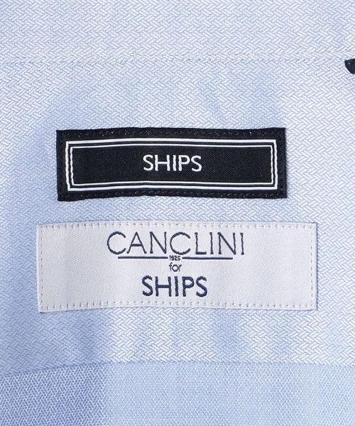 SHIPS(シップス)の「SD: CANCLINI ワイド ドビー ソリッド シャツ(シャツ/ブラウス・メンズ・スカイブルー・40/38/39/41/42/37)」の2枚目の写真