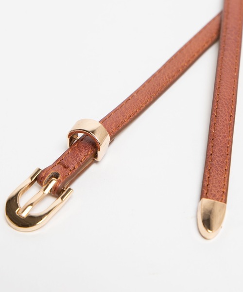 WEGO（ウィゴー）の「WEGO/ゴールドバックル細ベルト（ベルト・レディース・ブラウン/ブラック/その他1・FREE）」の12枚目の写真