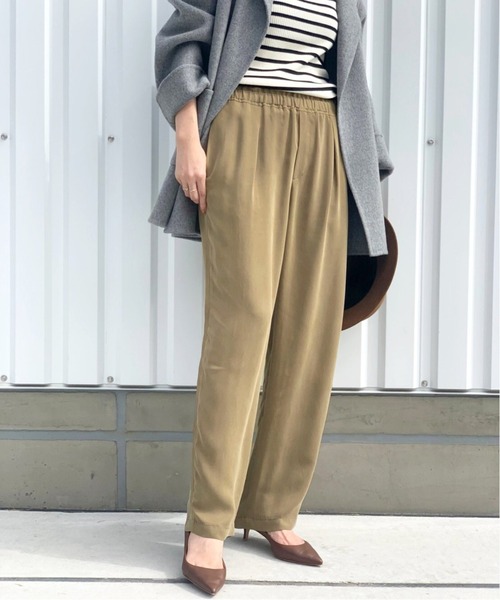 Spick & Span サテンイージーパンツ 38 WEB限定追加2》サテンイージーパンツ（その他パンツ）｜Spick