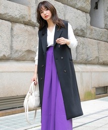 新品　VICKYビッキー　ファー付　ロングコート　清楚　可愛い　綺麗 VICKY ロングコート ホワイトファー付き