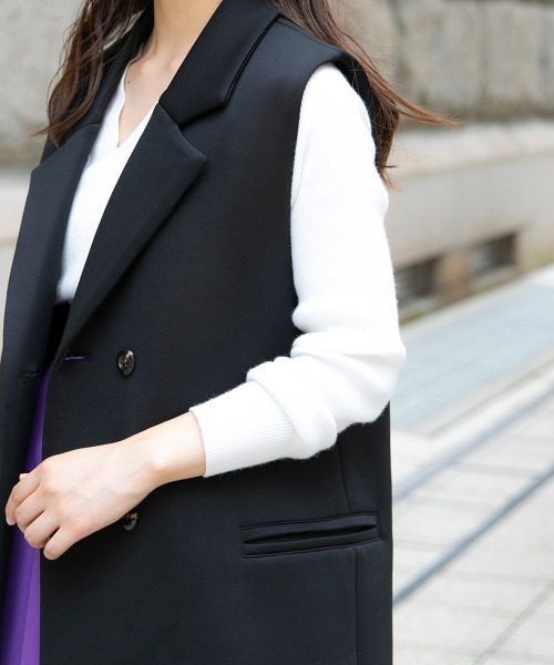 VICKY（ビッキー）の「ダブルボタンロングベスト（ベスト）」 - WEAR