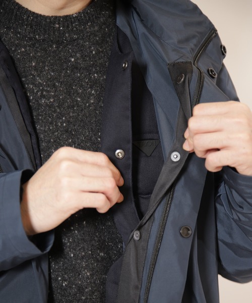 ESTNATION エストネーション スタンドカラーコート ネイビー メンズ M A Gentleman is ..｜ESTNATION ONLINE STORE