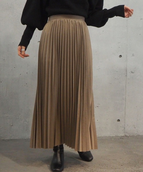 tiptop(ティップトップ)の「2020AW アソート素材プリーツスカート(スカート・レディース・ブラック/ブラウン/ブルー/グレイッシュベージュ/アイボリー・FREE)」の4枚目の写真