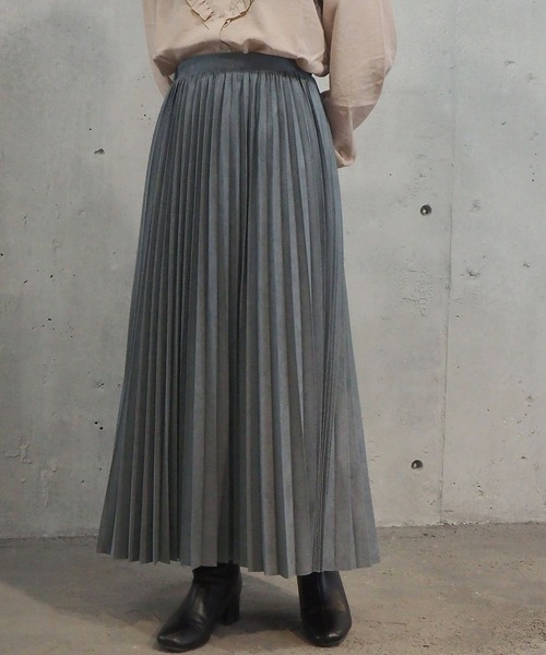 tiptop(ティップトップ)の「2020AW アソート素材プリーツスカート(スカート・レディース・ブラック/ブラウン/ブルー/グレイッシュベージュ/アイボリー・FREE)」の5枚目の写真