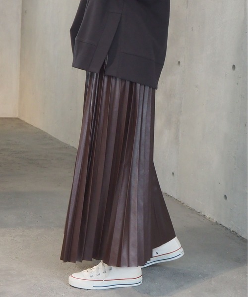 tiptop(ティップトップ)の「2020AW アソート素材プリーツスカート(スカート・レディース・ブラック/ブラウン/ブルー/グレイッシュベージュ/アイボリー・FREE)」の10枚目の写真