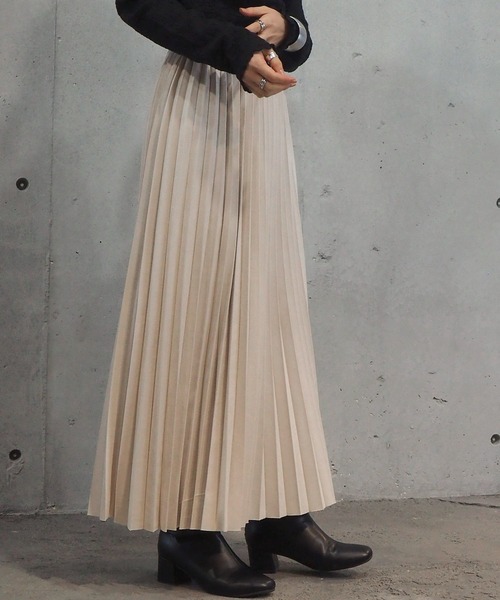 tiptop(ティップトップ)の「2020AW アソート素材プリーツスカート(スカート・レディース・ブラック/ブラウン/ブルー/グレイッシュベージュ/アイボリー・FREE)」の13枚目の写真