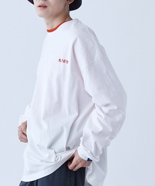 SPOC STORE(スポックストア)の「【SPOC STORE】チャイナプリントLSカットソー(Tシャツ/カットソー・メンズ・ホワイト/ブラック/モスグリーン・M/L)」の5枚目の写真