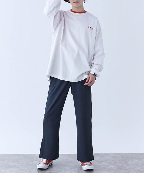 SPOC STORE】チャイナプリントLSカットソー（Tシャツ/カットソー