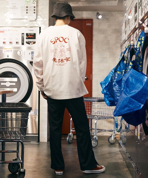 SPOC STORE(スポックストア)の「【SPOC STORE】チャイナプリントLSカットソー(Tシャツ/カットソー・メンズ・ホワイト/ブラック/モスグリーン・M/L)」の14枚目の写真