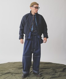 HOUSTON INC ミリタリージャケット サイズ42 中古・古着通販】HOUSTON (ヒューストン) N-1デッキジャケット