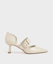 CHARLES & KEITH | オーバーサイズドバックル ポインテッドトゥパンプス / Oversized Buckle Pointed Toe Pumps(パンプス)