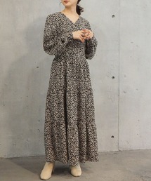 2021SS パイピングティアードロングワンピース