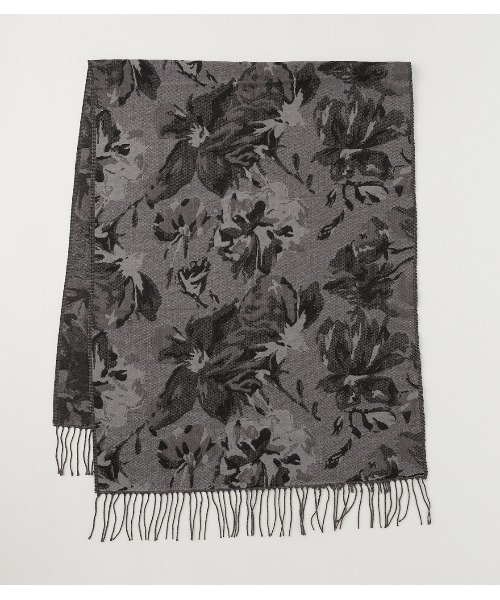 AZUL by moussy(アズールバイマウジー)の「FLOWER STOLE/フラワーストール(ストール/ショール・レディース・ベージュ系その他/グレー系その他・FREE)」の2枚目の写真