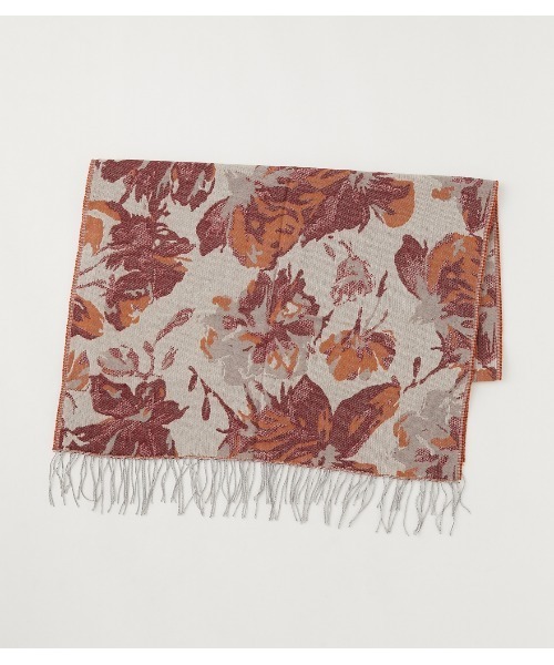 AZUL by moussy(アズールバイマウジー)の「FLOWER STOLE/フラワーストール(ストール/ショール・レディース・ベージュ系その他/グレー系その他・FREE)」の3枚目の写真