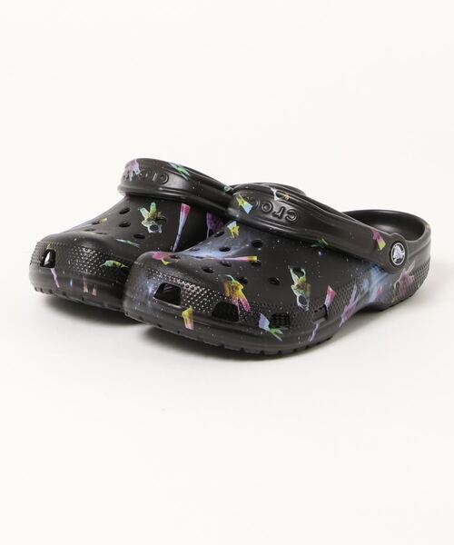 crocs(クロックス)の「クロックス crocs クラシック アウト オブ ディス ワールド2 クロッグ Classic Out of this World2.0 Clog(サンダル・レディース・ホワイト/ホワイト系その他/ブラック/マルチ/その他1/ブラック系その他・22cm/26cm/23cm/25cm/24cm/27cm/28cm/29cm)」の4枚目の写真
