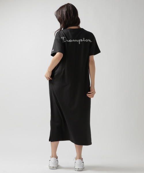 Champion(チャンピオン)の「【Champion(チャンピオン)】バックロゴワンピース(ワンピース・レディース・オフホワイト/ブラック/カーキ・FREE)」の7枚目の写真