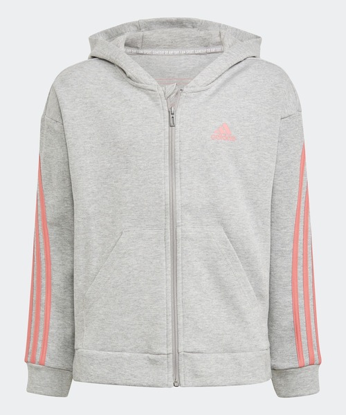 Adidas アディダス の 3ストライプス フルジップ パーカー 3 Stripes Full Zip Hoodie アディダス キッズ 子供 用 パーカー Wear Adidas アディダス の 3ストライプス フルジップ パーカー 3 Stripes Full Zip Hoodie アディダス キッズ 子供 用 パーカー Wear