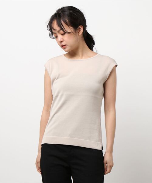 HANAE MORI(ハナエモリ)の「【HANAE MORI】ニット(ニット/セーター・レディース・ホワイト/ベージュ/ネイビー/レッド・40/38)」の2枚目の写真