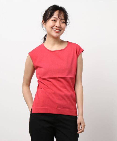 HANAE MORI(ハナエモリ)の「【HANAE MORI】ニット(ニット/セーター・レディース・ホワイト/ベージュ/ネイビー/レッド・40/38)」の4枚目の写真