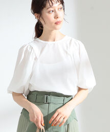 Ray BEAMS | Ray BEAMS / ギャザー バルーンスリーブ ブラウス(シャツ/ブラウス)