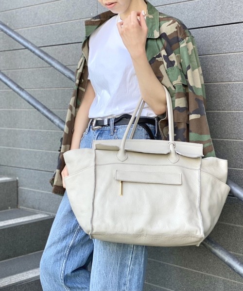 POMTATA（ポンタタ）の「【POMTATA】ケンバントートバッグ（トートバッグ・レディース・ブラウン/グレー/グレー系その他・FREE）」の3枚目の写真