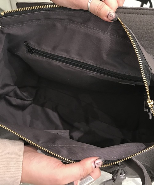 POMTATA（ポンタタ）の「【POMTATA】ケンバントートバッグ（トートバッグ・レディース・ブラウン/グレー/グレー系その他・FREE）」の9枚目の写真