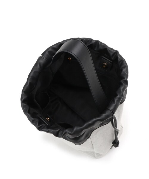 SOUP(スープ)の「◆キャンバスコンビ巾着(ハンドバッグ・レディース・ベージュ/ブラック・00)」の6枚目の写真