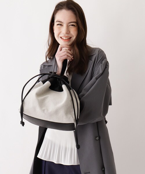 SOUP(スープ)の「◆キャンバスコンビ巾着(ハンドバッグ・レディース・ベージュ/ブラック・00)」の8枚目の写真