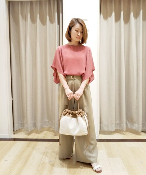 SOUP(スープ)の「◆キャンバスコンビ巾着(ハンドバッグ・レディース・ベージュ/ブラック・00)」の9枚目の写真