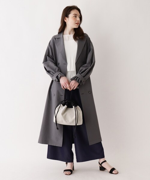 SOUP(スープ)の「◆キャンバスコンビ巾着(ハンドバッグ・レディース・ベージュ/ブラック・00)」の10枚目の写真