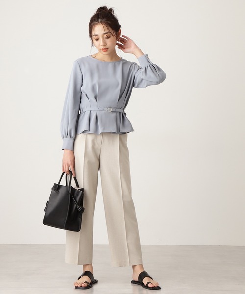 N.（N. Natural Beauty Basic）（エヌエヌナチュラルビューティーベーシック）の「◆むすびハンドルトートバッグ（トートバッグ・レディース・ブラック/ベージュ・ﾌﾘ-）」の3枚目の写真