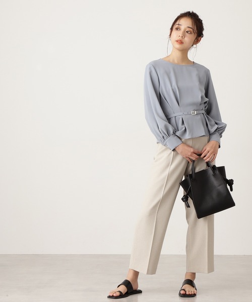 N.（N. Natural Beauty Basic）（エヌエヌナチュラルビューティーベーシック）の「◆むすびハンドルトートバッグ（トートバッグ・レディース・ブラック/ベージュ・ﾌﾘ-）」の18枚目の写真