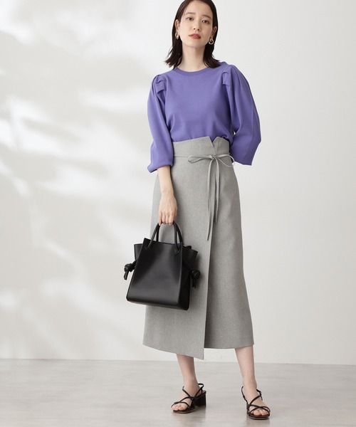 N.（N. Natural Beauty Basic）（エヌエヌナチュラルビューティーベーシック）の「◆むすびハンドルトートバッグ（トートバッグ・レディース・ブラック/ベージュ・ﾌﾘ-）」の19枚目の写真