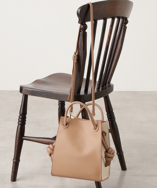 N.（N. Natural Beauty Basic）（エヌエヌナチュラルビューティーベーシック）の「◆むすびハンドルトートバッグ（トートバッグ・レディース・ブラック/ベージュ・ﾌﾘ-）」の20枚目の写真