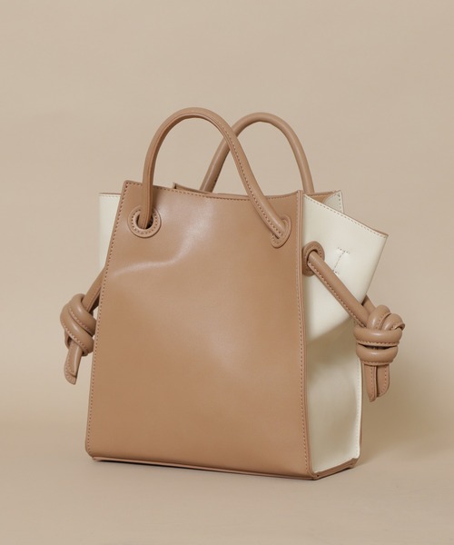 N.（N. Natural Beauty Basic）（エヌエヌナチュラルビューティーベーシック）の「◆むすびハンドルトートバッグ（トートバッグ・レディース・ブラック/ベージュ・ﾌﾘ-）」の21枚目の写真