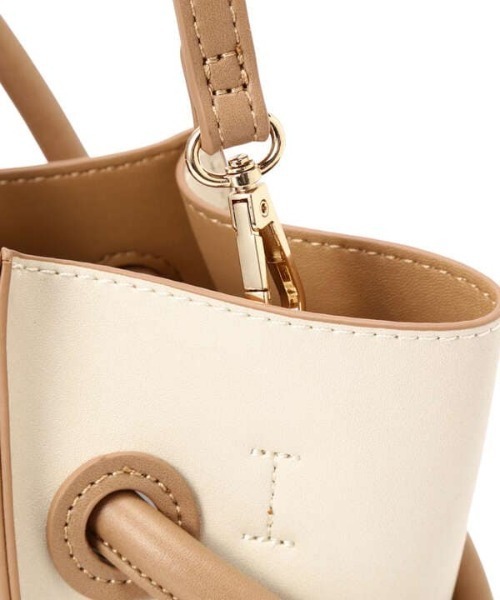 N.（N. Natural Beauty Basic）（エヌエヌナチュラルビューティーベーシック）の「◆むすびハンドルトートバッグ（トートバッグ・レディース・ブラック/ベージュ・ﾌﾘ-）」の8枚目の写真