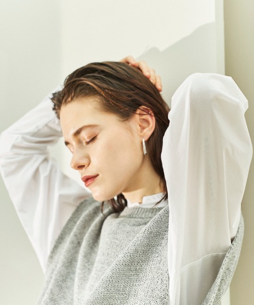 ReNorm(リノーム)の「テープヤーンノースリニット(ニット/セーター・レディース・グレー/ホワイト系その他・フリー)」の5枚目の写真